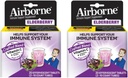 Elderberry Extract + Vitamin C 1000 mg (per service) - Airborne Effervescent Tabletler (20ct), Gluten-Free Immune Support Supplement, with A C E, ZINC & Selenium, Sugar Free (Pack of 2)