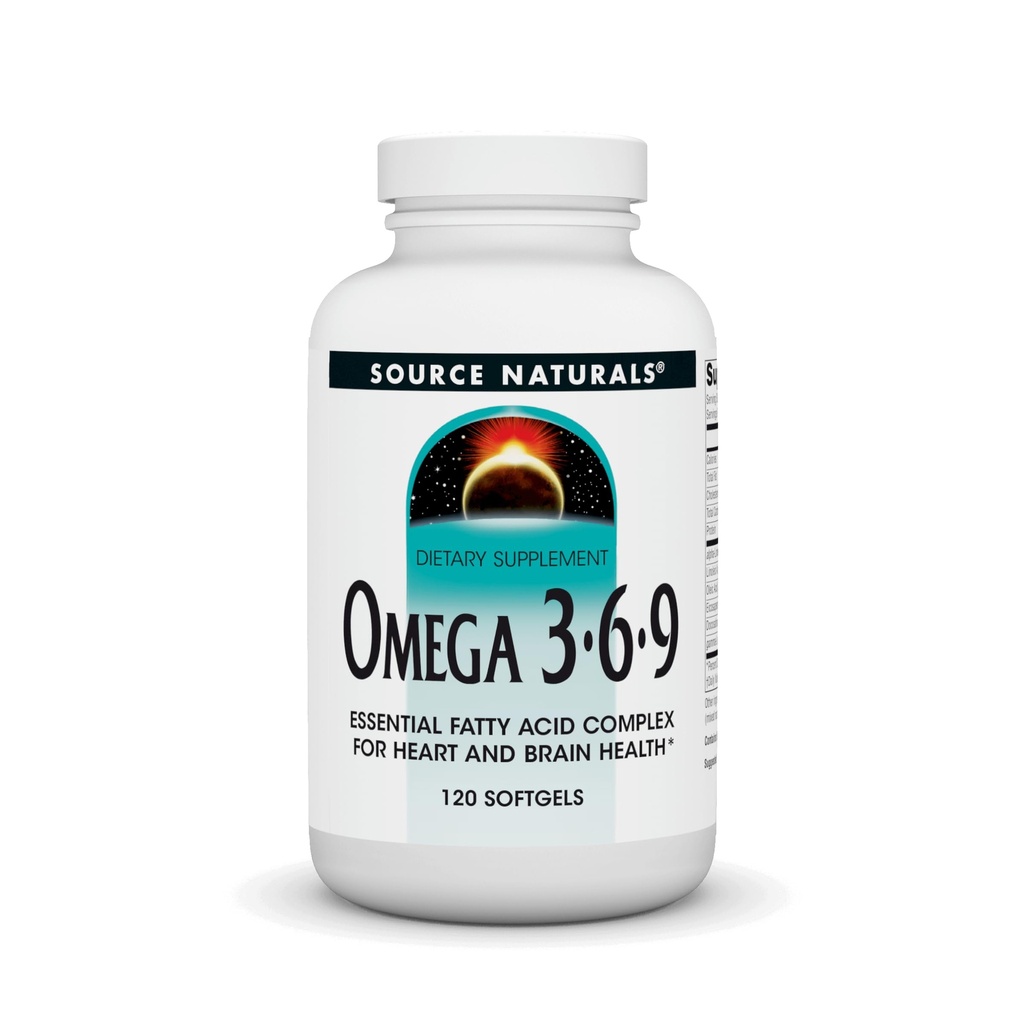 Doğal Gazlar Omega 3-6-9, Kalp ve Beyin Sağlığı için Temel Fatty Asit Kompleksi* - 120 Softgels