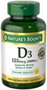 Nature's Bounty Immune Health Vitamin D3 5000 iu, Hızlı Yayın 400 Softgels