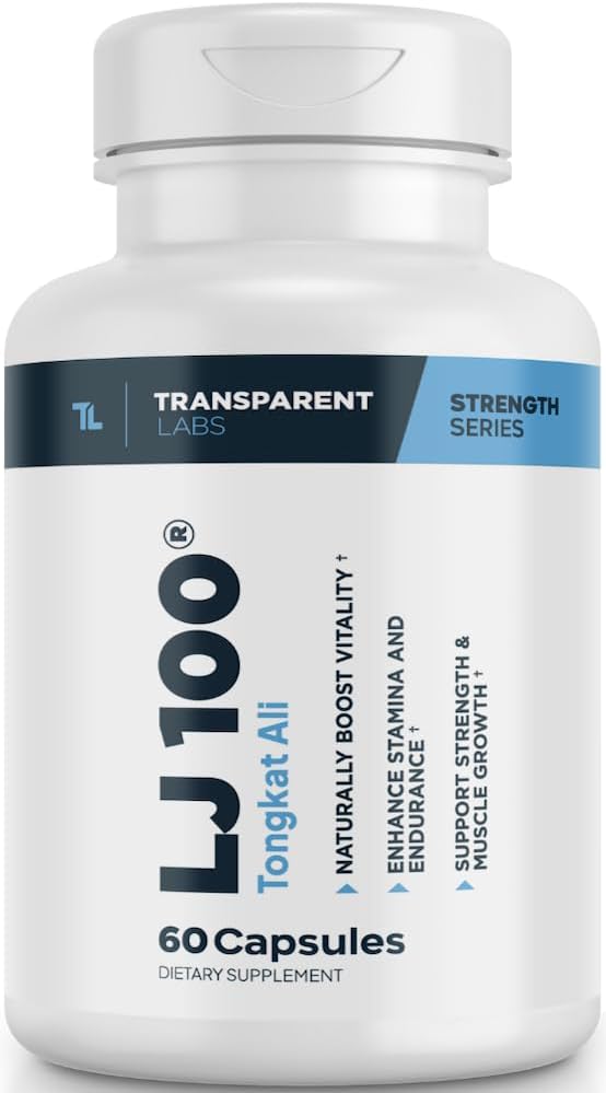 Gap Laboratuvarları LJ100 - Eurycoma Longifolia Tongkat Ali Lean Body Mass, Strength ve Performans Geliştirmeleri için 100 mg Capsules - 60 Kont