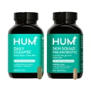 HUM Full Skin Detox ve Cleanse -Proboitics for Problem Skin and Acne Breakouts witrh Organic Algae, Detoxing Herbs, Skin Squad ve Daily Cleanse