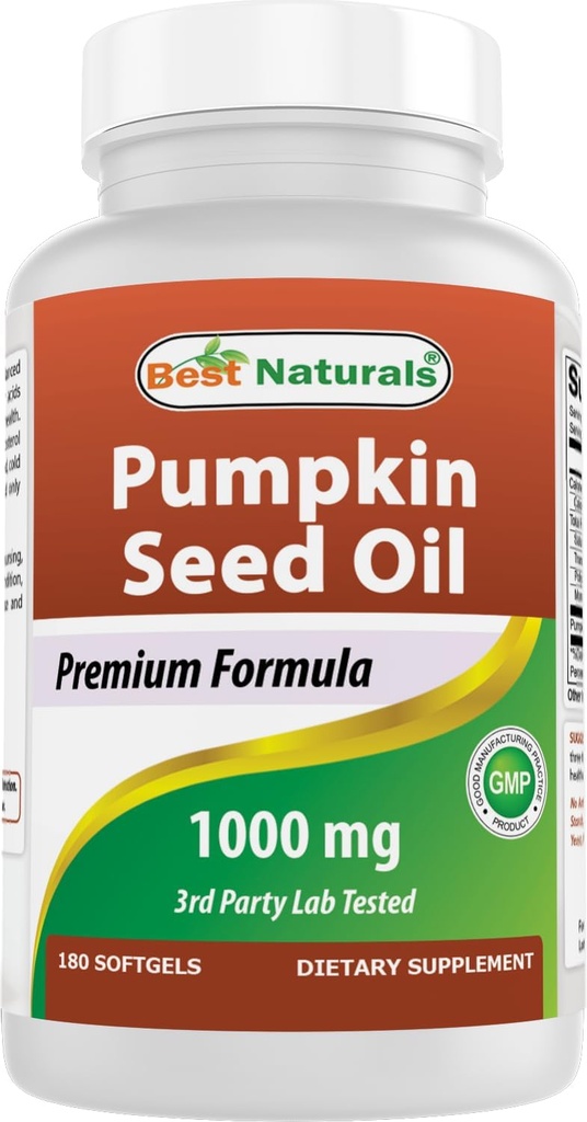 En İyi Doğals Kabak Tohum Yağı 1000 mg 180 Yumuşakgels