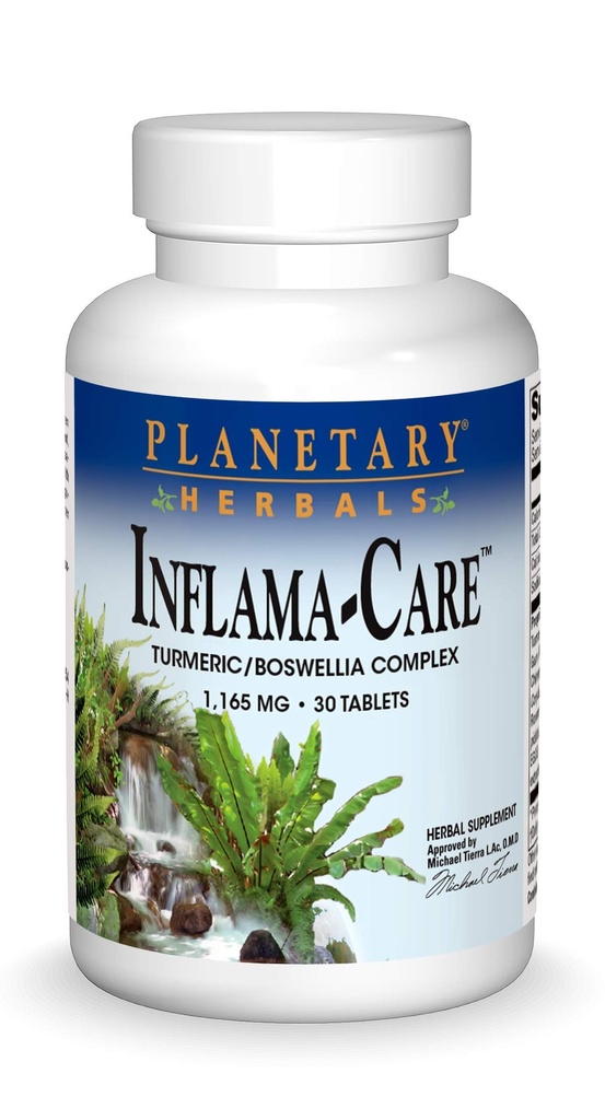 Gezegensel Herbals Inflama-Care 1165 mg Turmeric, Boswellia Kompleksi - 30 Tablet