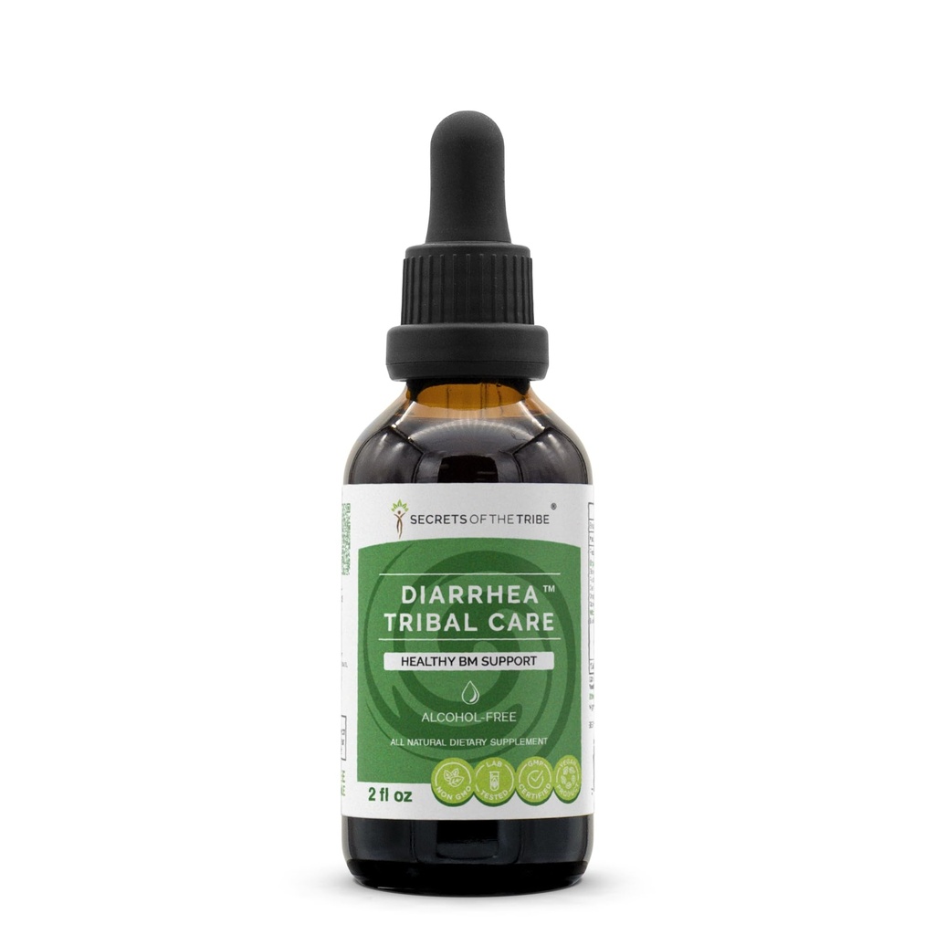 Tribe Diarrhea Tribal Care Tincture Alkol-Free Extract, Herbs BlackBerry Rubus Fruticosus, Chamomile Matricaria Recutita, Goldenseal Hydrastis Canadensis Sağlıklı Digestion 2 ozzensis