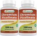 En iyi Naturals Chromium Picolinate 1000 mcg 120 Tablet (Pack of 2)