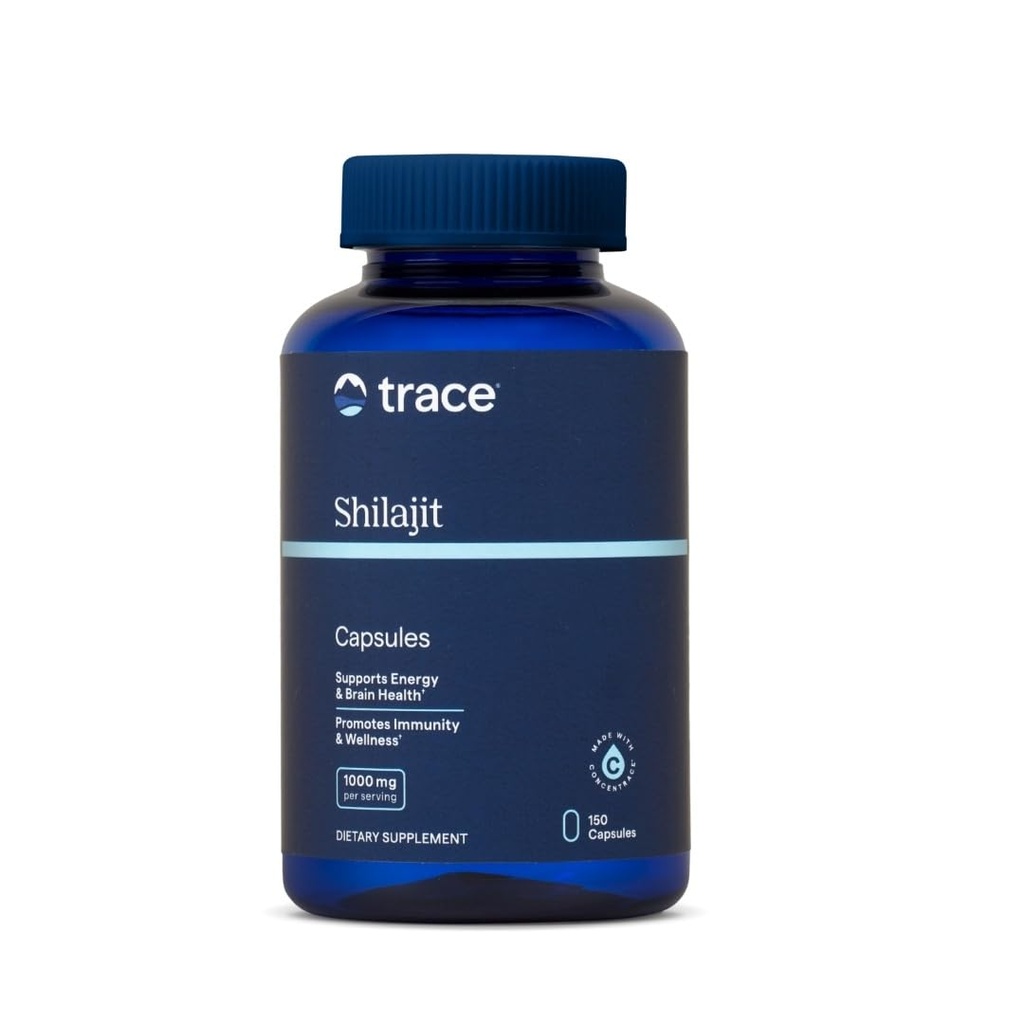 Trace Minerals Shilajit Capsules - Shilajit Supplement for Daily Wellness - Immunity Support - Energy, Brain Health & Digestion Support - 150 Count (75 Hizmet)