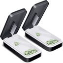 BİR PIX Pill XS 2 Pack, Pill Splitter with Paslanmaz Steel Blade, Pill XS Splitter for Small and Tiny Pills with V-Shaped Design, Pill XSs for Small or Large Pills Professional (Black 01)