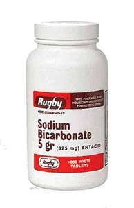 Rachel BICARB 5GR TAB Sodyum BICARBONATE-325 MG Beyaz 1000 Tablet UPC 305361046101