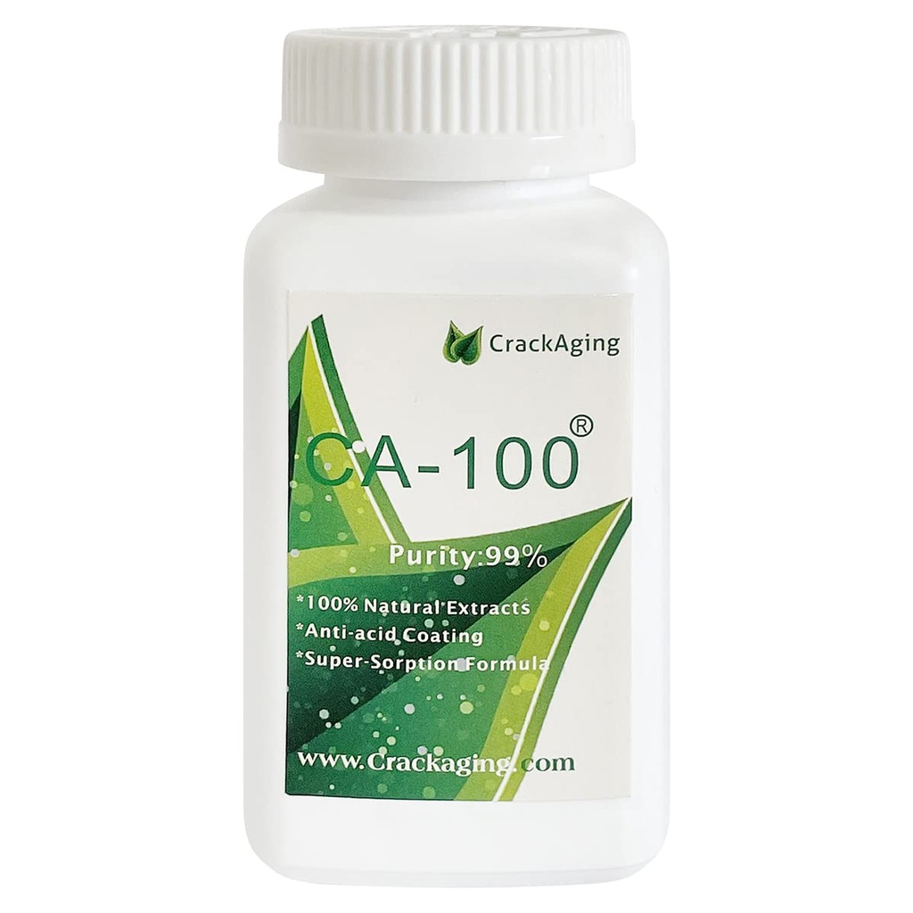 Crackaging Super-Absorption Cycloastragenol CA-100 25mg/Cap 15caps | Anti Aging reactivate Telomerase Strength Faction Youthfulness Longevity Classic Supplement