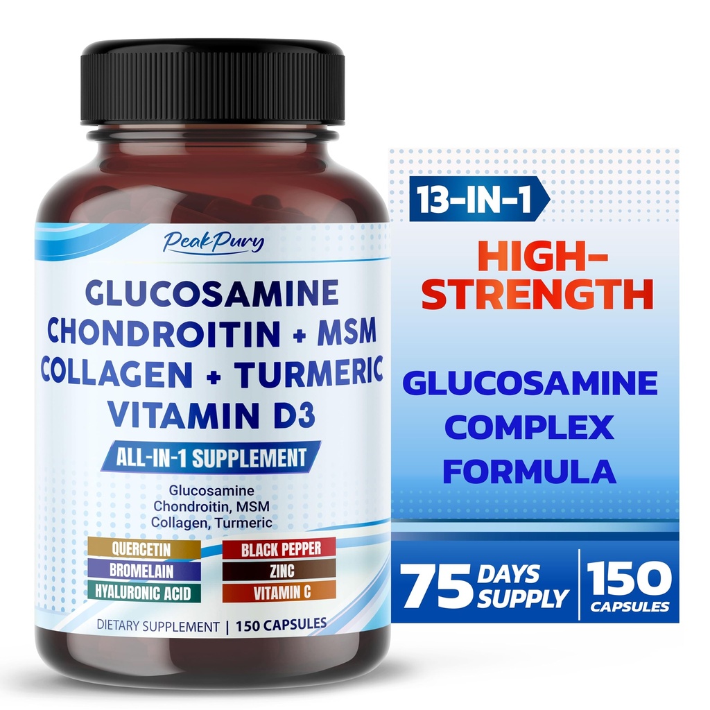 Glucosamine Chondroitin MSM Collagen Turmeric - Ortak Sağlık Desteği- ABD'de Yapılan