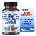Glucosamine Chondroitin MSM Collagen Turmeric - Ortak Sağlık Desteği- ABD'de Yapılan