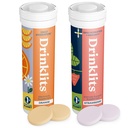 İçecekler Orange Daily Hydration Tabletleri + Strawberry Immunity Tabletleri (2) Tube Pack | Essential Electrolytes – Great Taste – Immune Support | 20 Services (10 Tabletler Per Tube)
