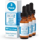 Waiora NCD2 Aktif Sıvı Zeolit Drops, Yiyecek/Drinks, Doğal Body Cleanse & Immune Support, All Natural, PH Balance Zeolit Sıvı Ayaklar - 3 Şişe (0.5 oz. ea.) 270 serv.