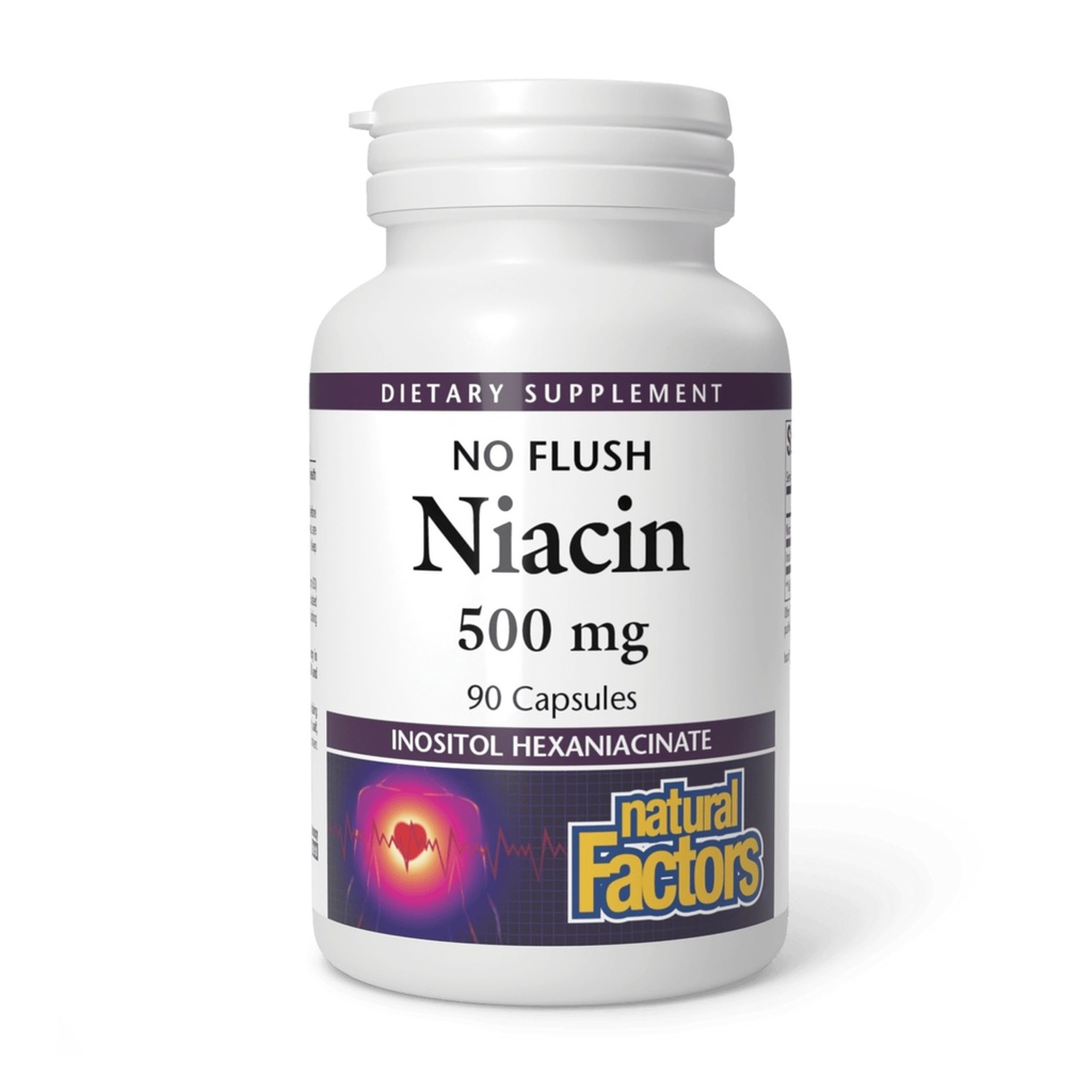 Doğal Faktörler No Flush Niacin 500 mg, 90 Tablet