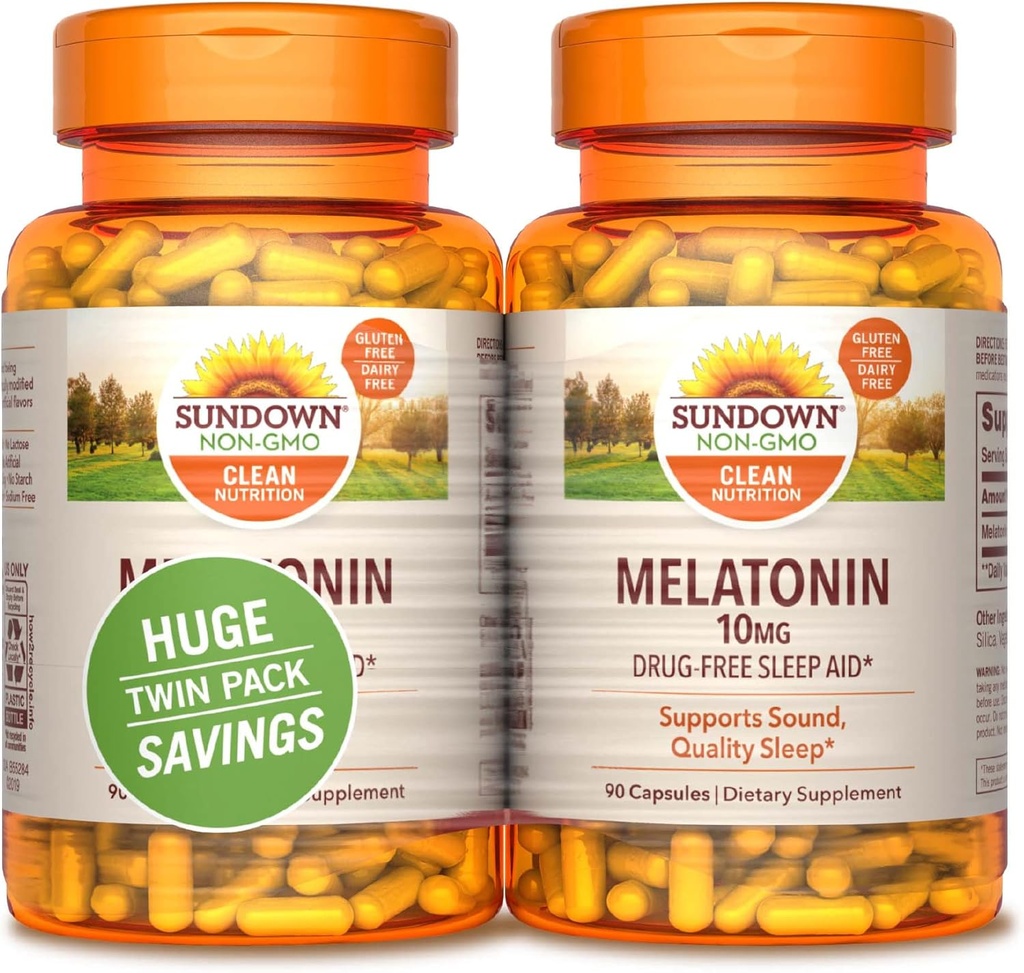 Sundown Melatonin, 90 Kont (Pack of 2)
