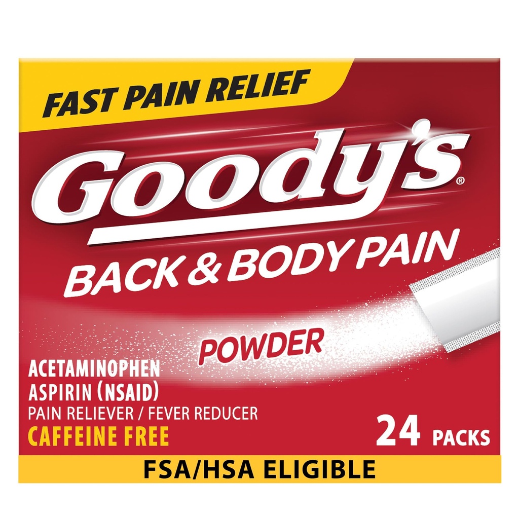 Goody's Back and Body Pain Relief Toz, 24 ct (Pack of 1)