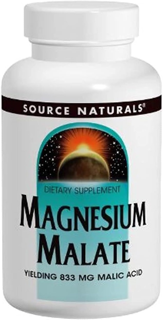 Source Naturals Magnesium Malate 625mg, 200 Capsules