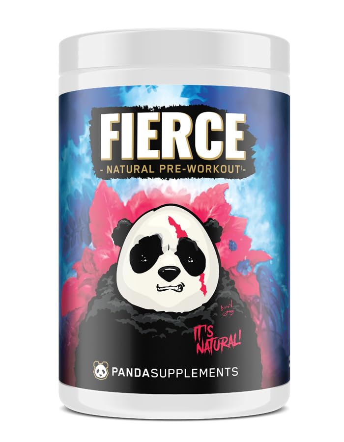 Yeraltı Biyo Laboratuvarları Panda Supps Fierce: Zero Yapay Malzemeler ve 300 mg Doğal Kaynaklanan Caffeine for Clean Energy and Focus (30 hizmet)(Fierce Berry)