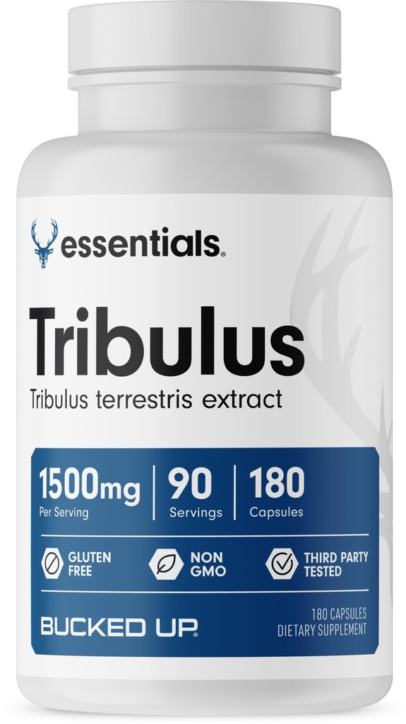 Bucked Up Tribulus 1500mg Per Serving, Essentials (90 Servings, 180 Capsules)