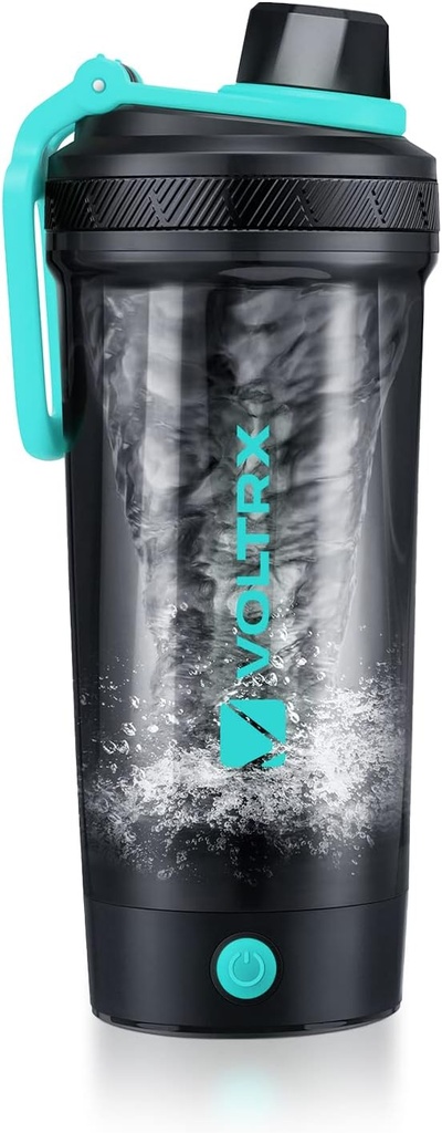 VOLTRX Shaker Şişe, Gallium USB C Isıtmalı Elektrikli Protein Mixer, Protein ve Meal Yenileme Shakes için Shaker Cups, Faraday Free, Made with Tritan, 24oz