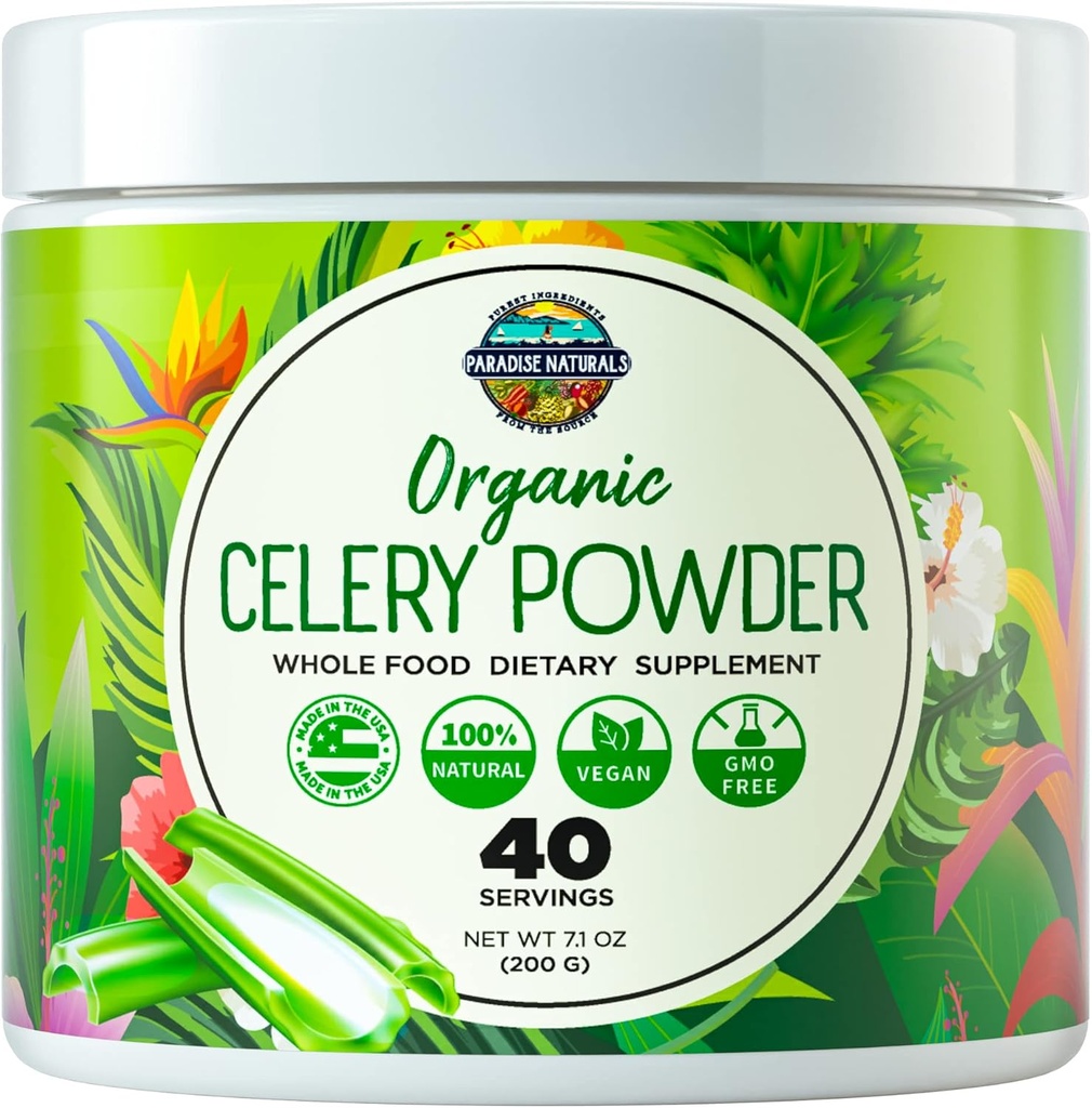 Organik Celery Juice Toz (40 Hizmet) Gut Health, Detox Juice Temizse, Enerji Seviyelerini ve Immune System, Green Juice Toz, Tozlu Yeşiller, Kolon & Body Detox Kadınlar için Temiz
