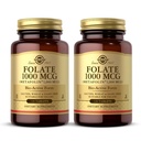 Solgar Folate 1000 mcg - 120 Tablet, 2 Pack - 1000 mcg Bio-Active Metafolin - Vegan, Gluten Free, Dairy Free, Kosher - 240 Toplam Hizmetler