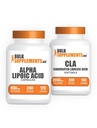 BulkSupplements Alpha Lipoic Acid Capsules 240ct + CLA 2000 mg Softgels 300ct Sche