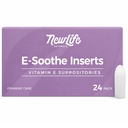NewLife Naturals Vitamin E Suppositories 38IU - Vaginal Kuruness Irritation Menopause Atrophy Relief - All Natural Estrogen Free Feminine Care - 24 kümes