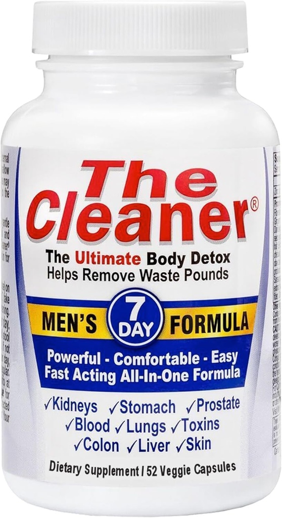 Yüzyıllar Sistemleri Temiz Detox, 7Gün Erkekler için İç Temizleri Tamamlıyor, Destek Digestive Health, 52 Vegetarian Capsules