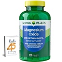 Spring Valley Magnezyum 250 mg 250 Kont, Bone & Muscle Health, Kadınlar için En İyi Magnezyum Tamamı, Diyetsel Supplement Schell