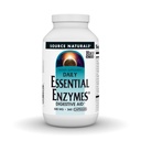 Source Naturals Essential Enzymes 500 mg, Bio-Aligned Multi Enzyme Supplement Herbal Defense for Digestion, Gas, Constipation & Bloating Relief - Digestive Aid* - 360 Capsules, 360 Hizmetler