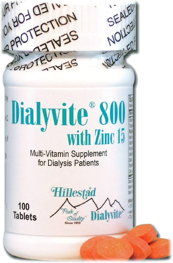 Yaklaşık 800 tane çinko 15 mg ile. - 100 Tabs (Renal Supplement)