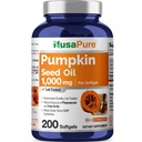 NusaPure Riley Tohum Yağı 1000 mg 200 Softgel Capsules (Non-GMO, Soyfree) Doğal Occurring Phytosterols