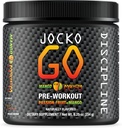 Jocko Fuel Pre Workout Toz with L-Citrulline, Nootropic & Caffeine for Endurance & Stamina - Keto, Low Sugar Mix for Distance, Bisiklet, Jiu Jitsu - 30 Hizmetler (Mango)