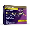 GoodSense Omeprazole Gecikmiş Yayın Tabletleri 20 mg, Asit Tespiti, Frequent Heartburn, 28 Count