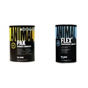 Animal Pak - All-in-One Vitamin & Supplement Pack & Flex -Complete Ortak Destek Supplement - Contains Turmeric Root Curcumin - Helps Tamir & Restore Ortakları - 44 Packs