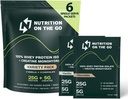 Go Whey proteini, 25g proteini + 5g Kretine – Single-Serve Travel Protein Toz - Çeşitli Paket (Vanilla & Chocolate) (6-Pack)