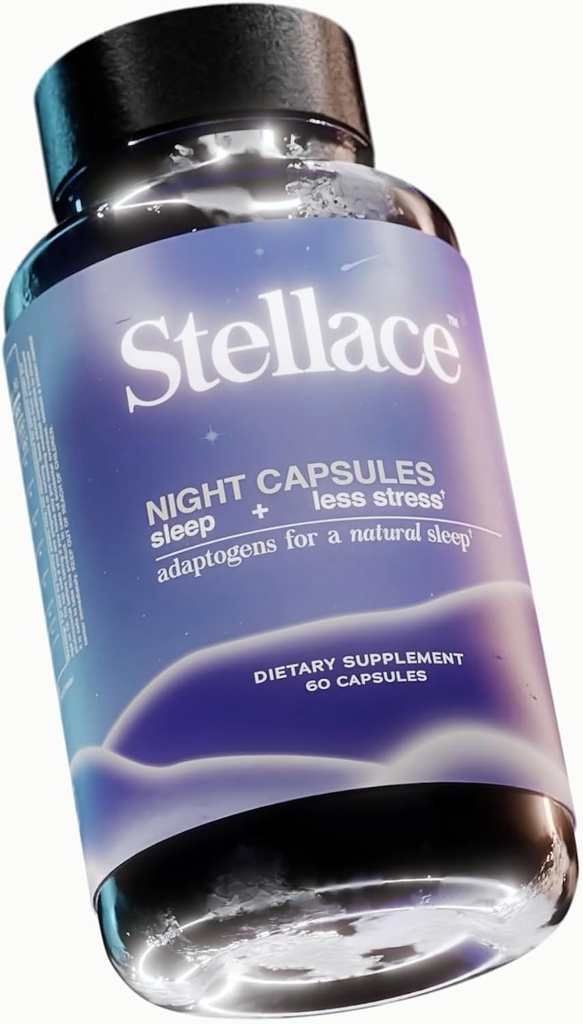 Premium Sleep Supplement: Vegan Night Capsules with Melatonin, Valerian Root & Gy Magnezyumcinate - Derin Uyku Yardımı Bilinçli Geri Vermek, Gece Uyanışları - 30 Gün Supply