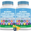 Bilberry, Lutein & Zeaxanthin, Lycopene, Resveratrol, Grape Tohum Ekstraksiyon, Flaxseed Astaxanthin- AREDS 2120 Capsules