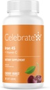 C ile Vitamin Demir Supplement - 45 mg Demir, 60 mg Vitamin C, Bariatrik Vitaminleri WLS Hastaları, Dikey Kol ve Gastrik Bypass Cerrahisi - Cherry, 30 Soft Chews