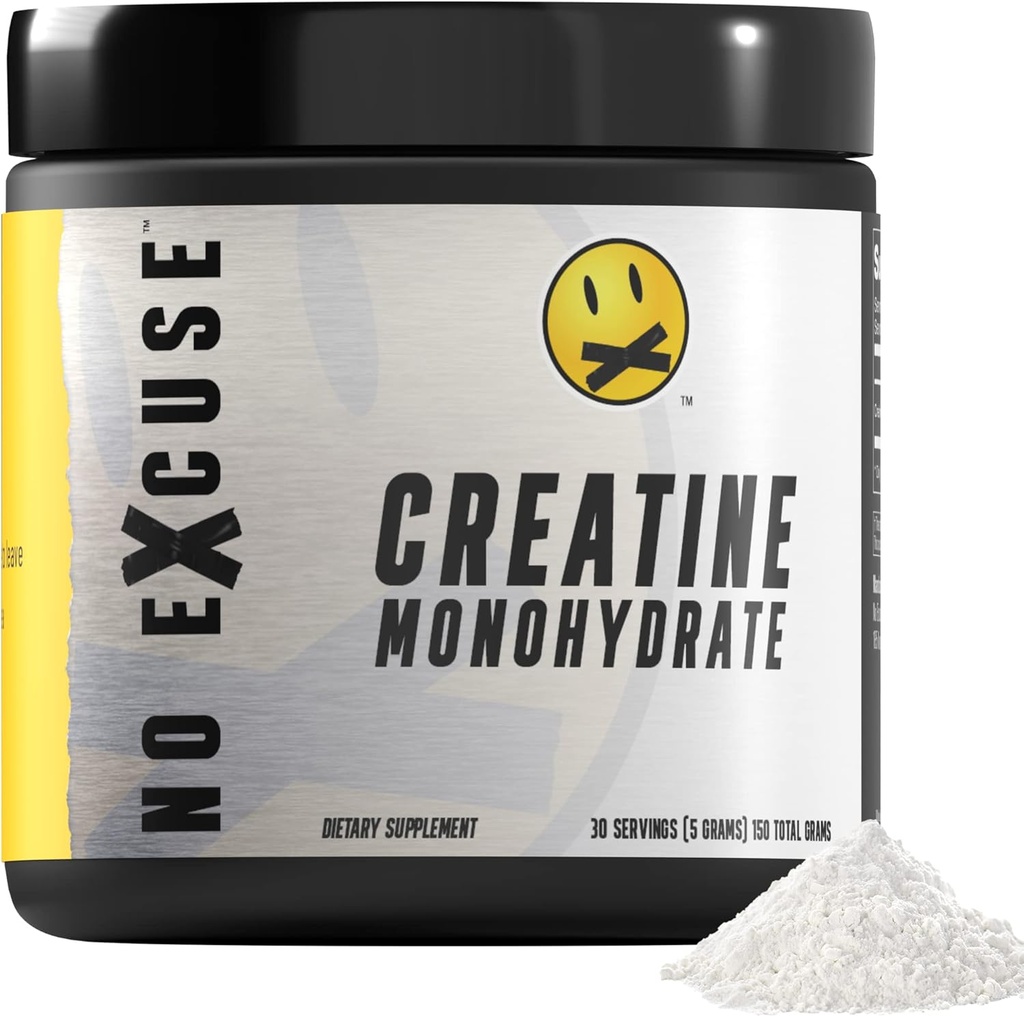 No Excuse Pre Workout Powder | Highly Regarded Pre-Workout Supplements, Rise Pre Workout Men & Women for Weight Loss, Pre Workout Drink, Natural Preworkout Powder, Creatine Monohydrate 30 Servings,5gm