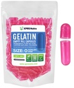 XPRS Nutra Boyutu 0 Boş Kapsüller - 100 Kont Boş Gelatin Capsules - DIY Capsule için Pills - Pure Bovine Pill Gel Caps For Do-It- Yourself Supplements (Azalea Pink)