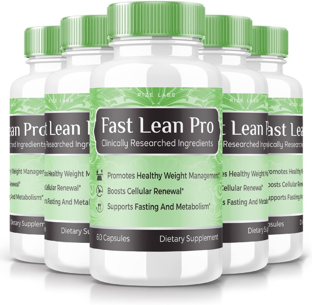 Laboratuarları - Hızlı Lean Pro Diyeter Supplement, Ekstra Kuvvet için Gelişmiş Formula Capsules, GMO, Sağlıklı Kilo Yönetimi (300 Capsules) (Official Pack of 5)