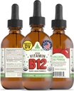 RawGuru Vitamin B12 Sıvı Supplement - Organik Vegan Sıvı B12 with Trace Minerals - Nano-Processed Antioksi & Immune Support Supplement Tincture - 60 ml Vegan Drops'un 60 ml'si, Pack of 1