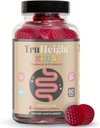 TruHeight Kids Prebiyotik & Probiyotik Gummies Ages 2+ (Strawberry Flavor) Toddler & Çocuklar Tüm Doğal Gut Health, Digestive Enzymes & Constipation Relief Supplement - Pediatrik Önerilen Vitaminler