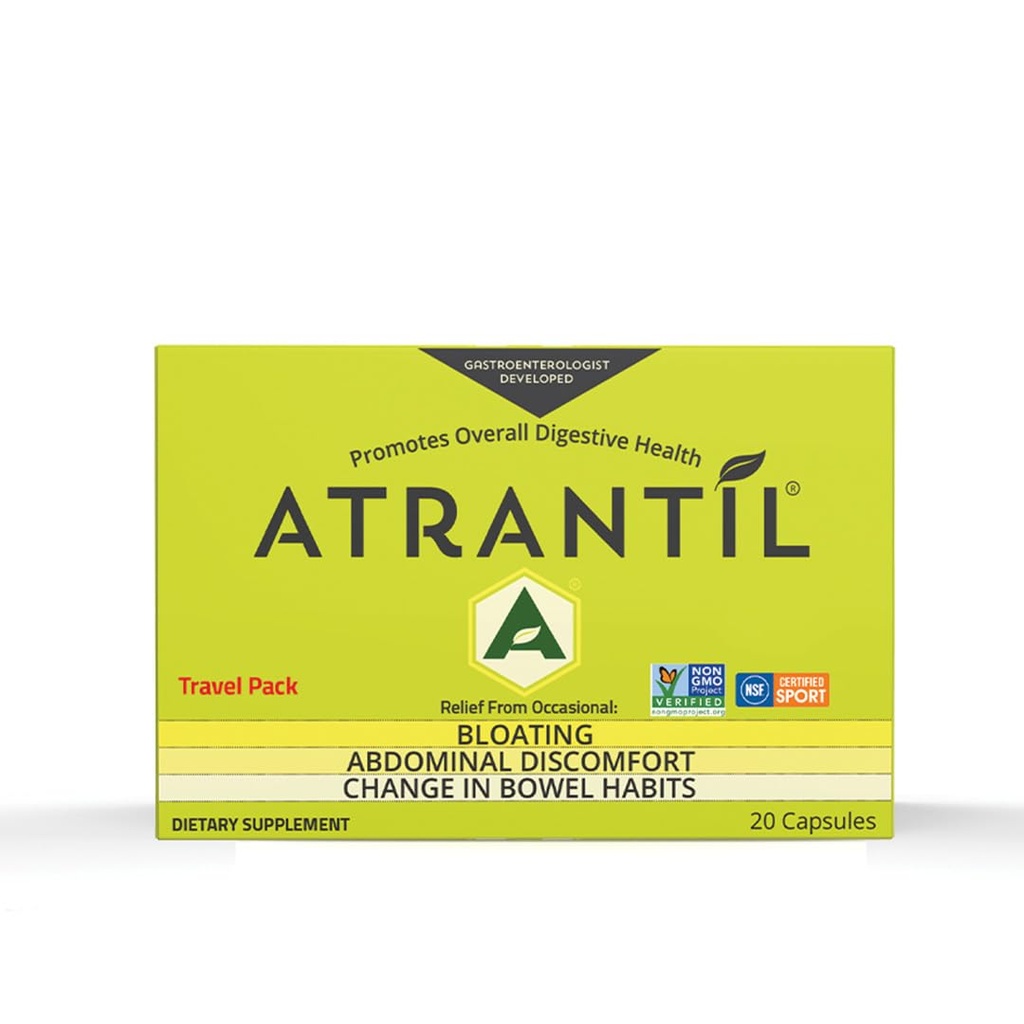 Atrantil Travel Pack (20 Count): Bloating, Abdominal Discomfort ve Bowel Alışkanlıkları Değiştirin