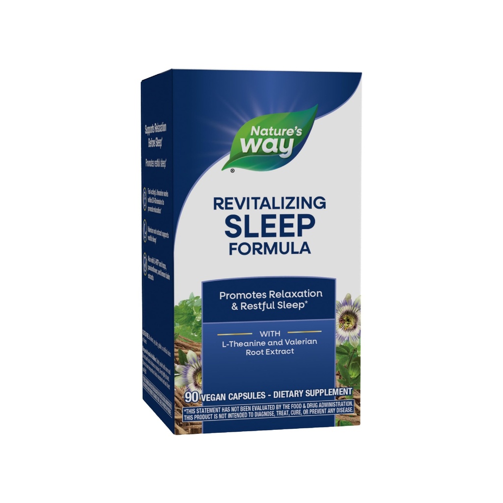 Doğanın Yolu Fanigued to Fantastic! Uyku Formülünü Yeniden canlandırın, Restful Sleep*, 90 Capsules