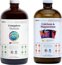 LIQUIDHEALTH, Yetişkinler için Multivitamin & Steel ve Magnezyum Sıvı Vitamin Paketi - Tüm Vücut Sağlığı, Immune System, Bone & Ortak Destek - Tüm Gıdalar, Vegan, Non-GMO, USA Made
