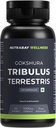 Wellness Tribulus Terrestries (Gokshura) - Enerji, Performans ve Stamina & Kas Büyüme için Doğal Destek - 1000 mg, 60 Veg Capsules