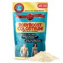BodyBoost Whole Colostrum, 100% Bovine Colostrum Powder, Immune Booster with Immunoglobulin & Lactoferrin, Grass Fed Colostrum for Gut Health, 16 oz